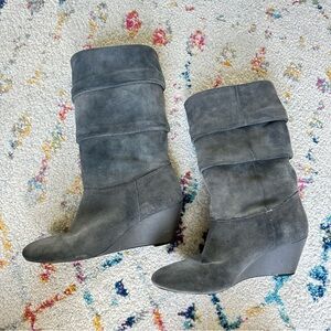 Alex Marie - gray suede slouchy boots size 8 1/2